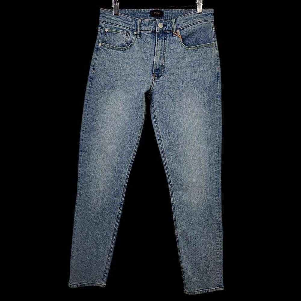 Quince Men Warren Stretch Straight Jeans Blue 32